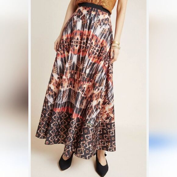 Anthropologie Bhanuni by Jyoti Kaleidoscope Maxi Skirt Size XS petite - Picture 1 of 10